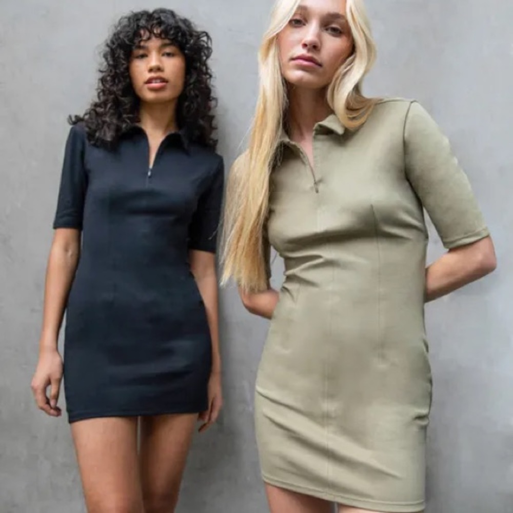 OAK + FORT POLO MINI DRESS
